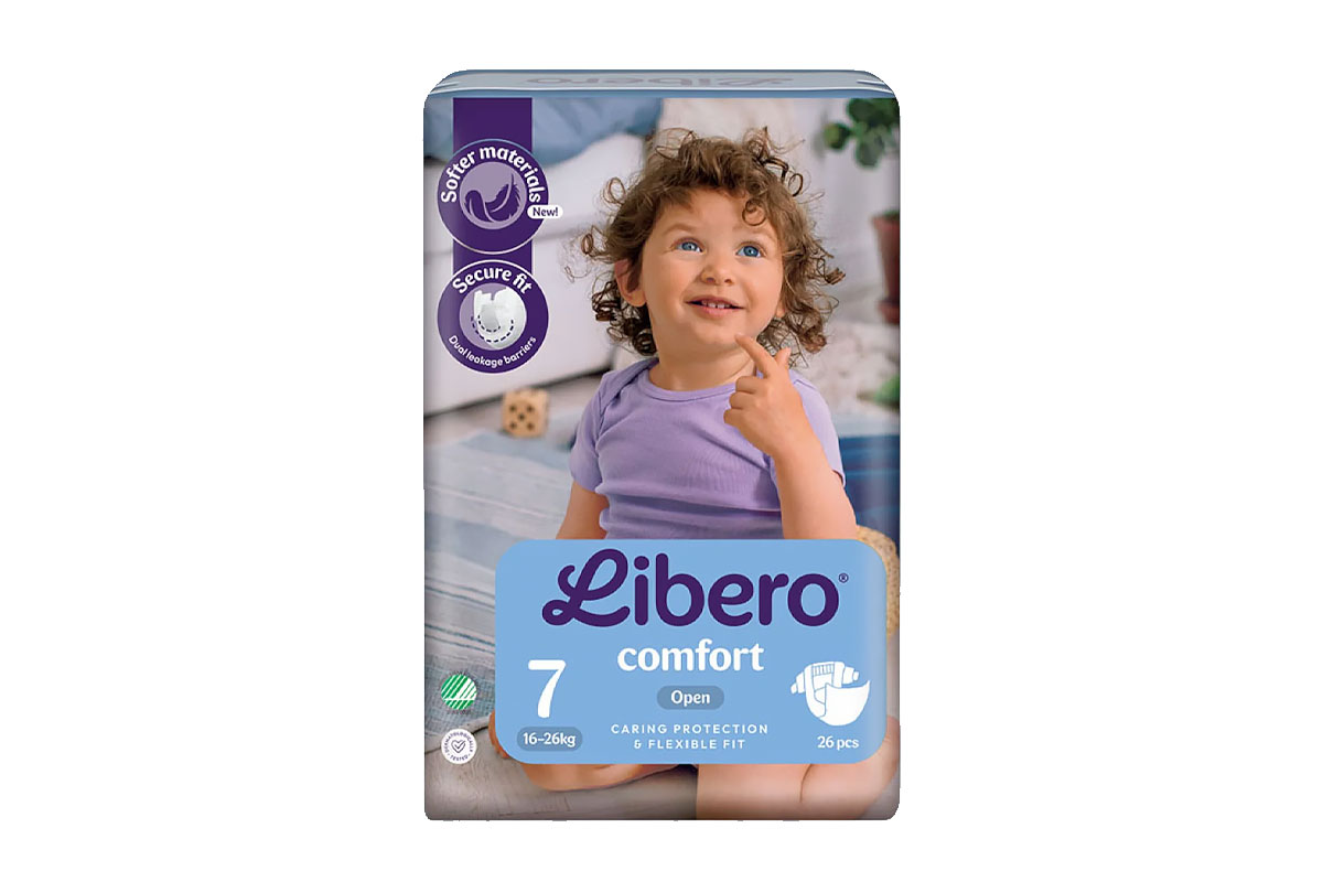 ليبرو كومفورت حفاضات رقم 7 من وزن 16 الى 26 كجم 26 حفاضة - صيدلية برلين
