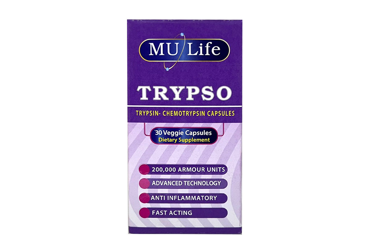 MU LIFE TRYPSO 30 VEGGIE CAPSULES - Berlin Pharmacy